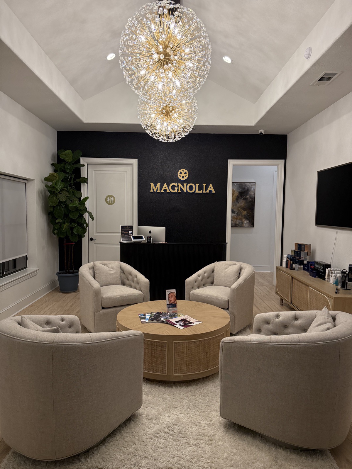 The reception area at Magnolia Primary Care in Southlake, Texas